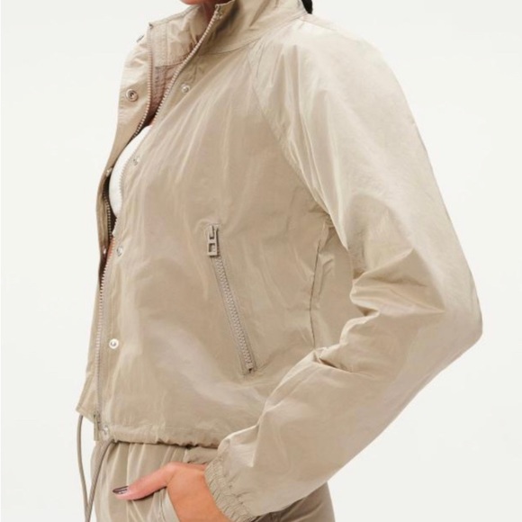 GOOD AMERICAN ESSENTIAL NYLON TRACK SUIT IN BRINDLE SIZE 2 (M) - Picture 3 of 14